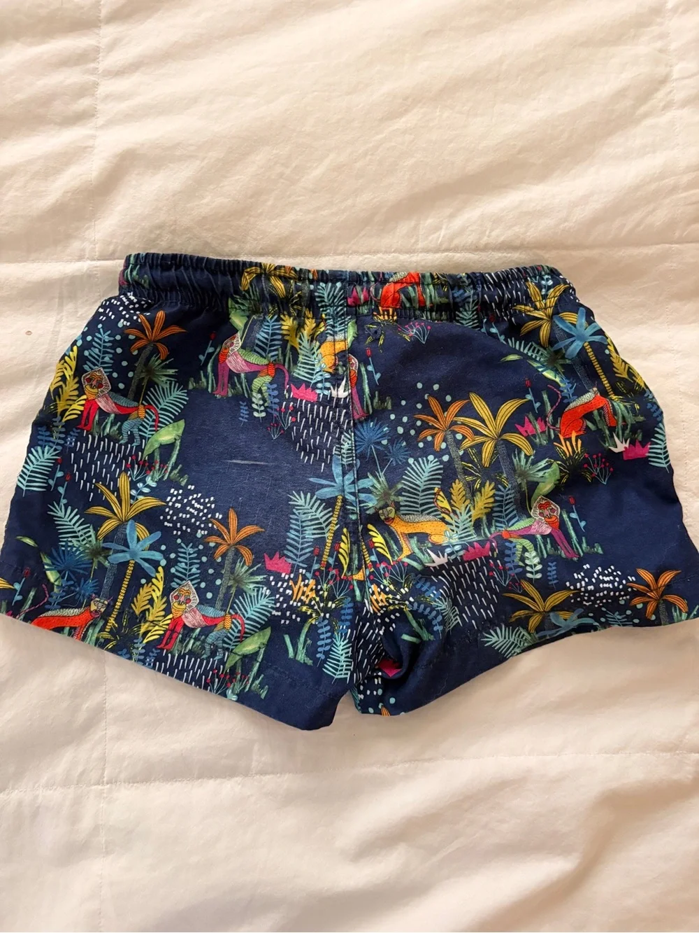 Zara boys Tropical Print Swim Shorts - size 6/7